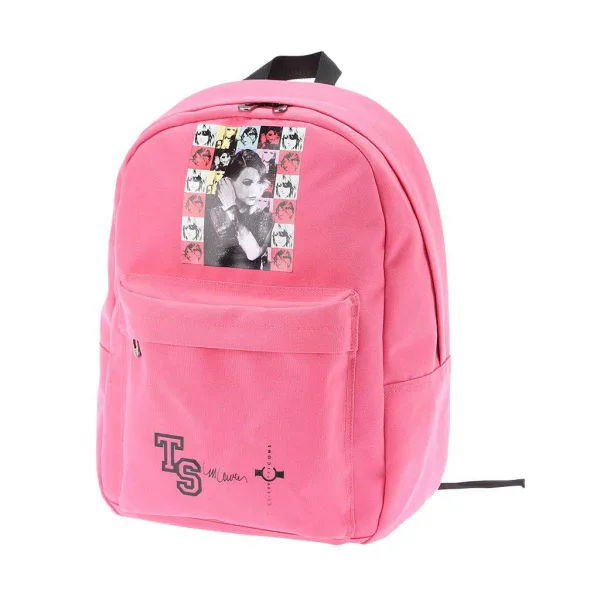 Zaino scolastico imbottito rosa con stampa di Taylor Swift, 39x17x44 cm immagine 2