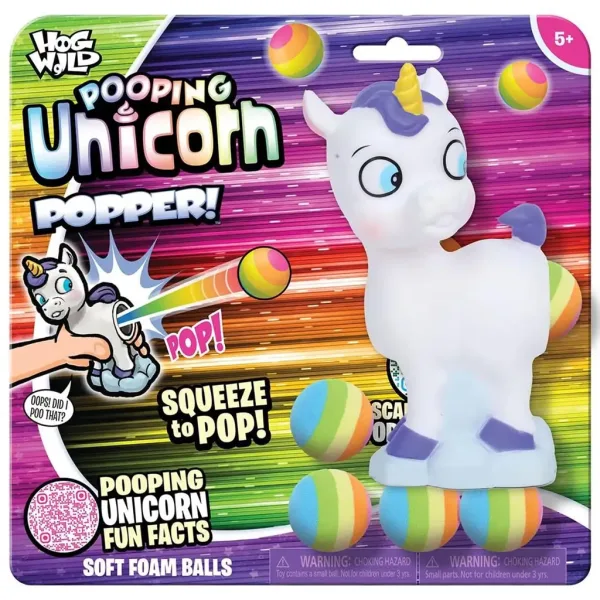 Zing: Popper unicorno bianco con lanciapalline immagine 2