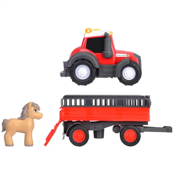 ABC Massey trattore per il trasporto di animali con cavallo - Simba Toys immagine 5