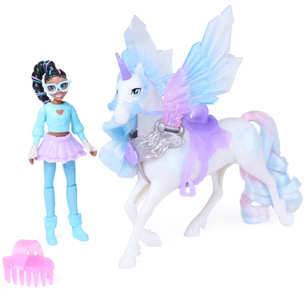 Accademia degli Unicorni: Bambola Layla e set di gioco unicorno Glacier - Spin Master immagine 2
