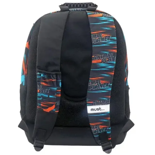 Zaino scolastico rotondo Animal Planet Lynx iberico 33x16x45cm immagine 2