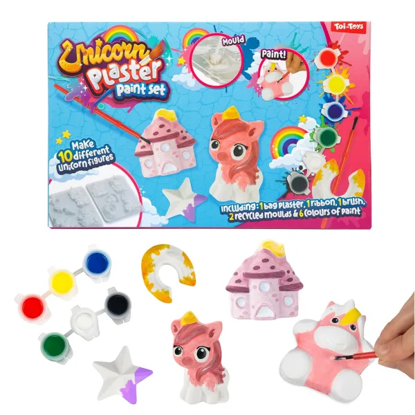 Animal Plaster: Set di stampaggio e pittura con animali e unicorni in diverse varianti 1 pz immagine 4