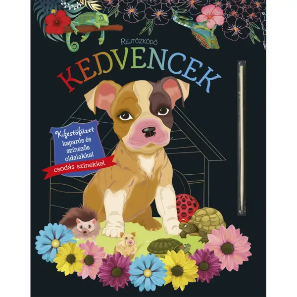 Animali nascosti - Libretto da colorare con pagine da grattare e colorare immagine 1