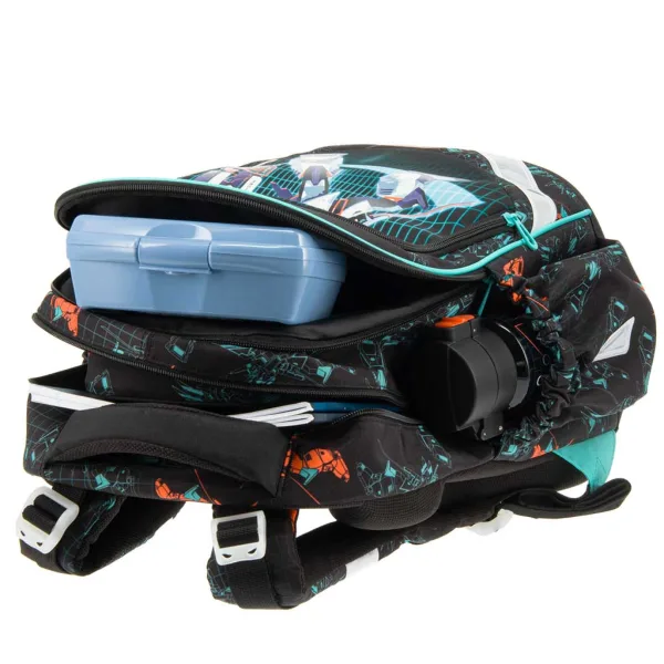 Ars Una: A.R.M.S. zaino scolastico anatomico con stampa di robot, 33×43×22 cm immagine 5