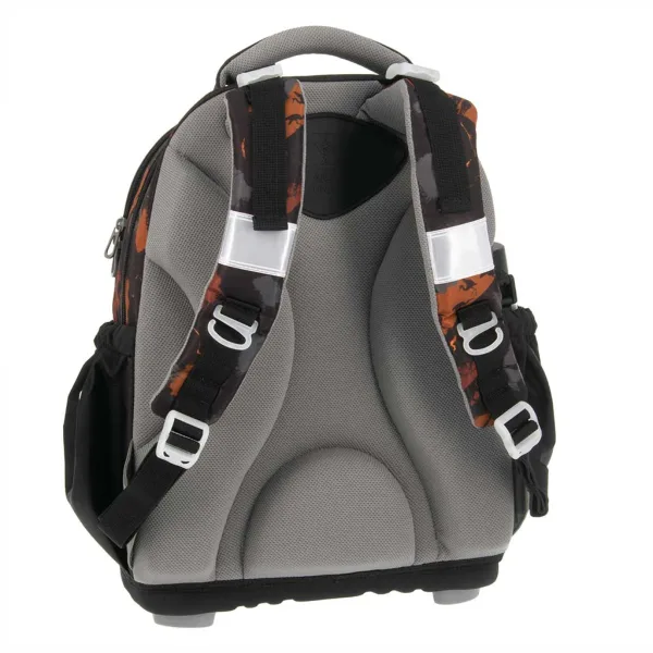 Ars Una: zaino scolastico anatomico "Wild in the Dark" con leone, 33×42×21 cm immagine 3