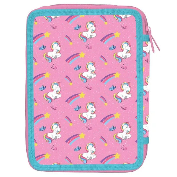 Must: Astuccio a più piani con motivo unicorno 15x21cm immagine 2