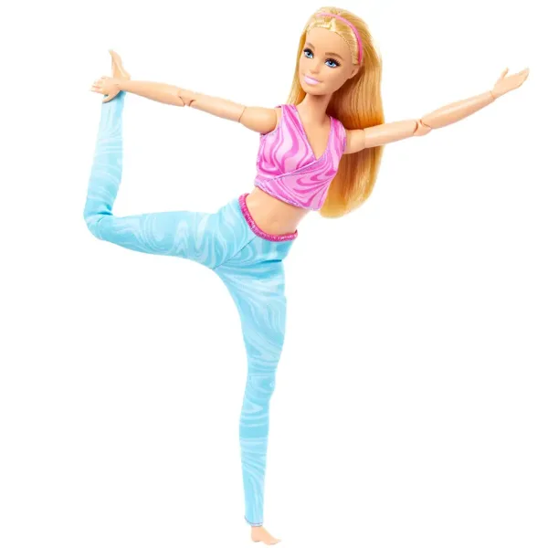 Barbie: Bambola yoga flessibile con capelli biondi - Mattel Unico immagine 3
