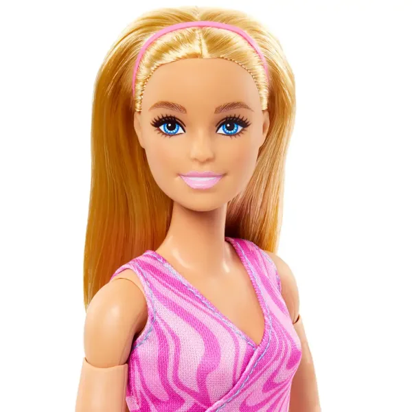 Barbie: Bambola yoga flessibile con capelli biondi - Mattel Unico immagine 5
