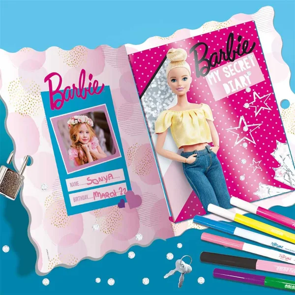 Barbie: Diario segreto con lucchetto - Lisciani immagine 3