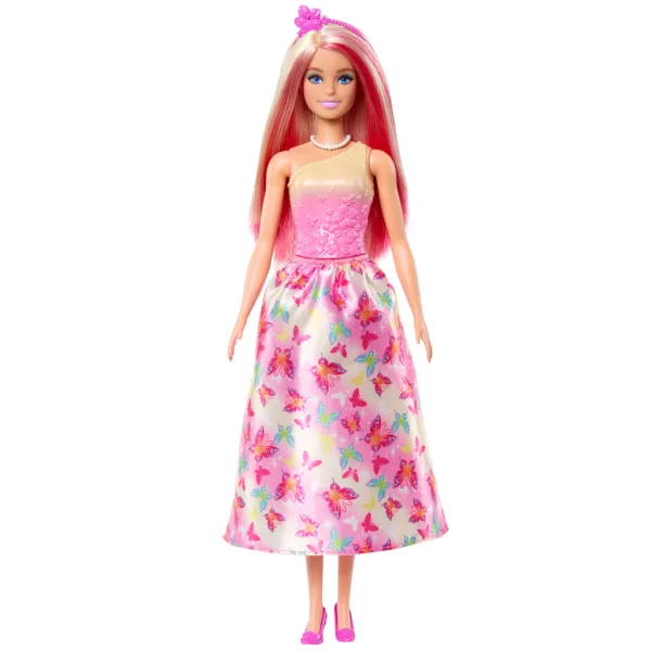 Barbie Dreamtopia: Bambola principessa in abito rosa con farfalle - Mattel immagine 2