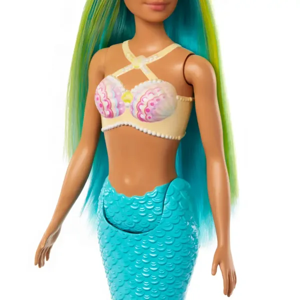 Barbie Dreamtopia: Bambola sirena con capelli blu e coda - Mattel immagine 4