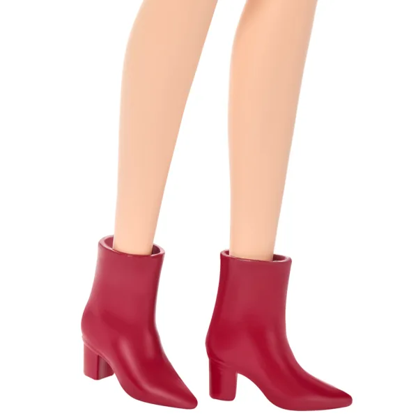 Barbie: Fashionista Amiche bambola di moda stilosa con capelli castani in abito leopardato – Mattel immagine 4
