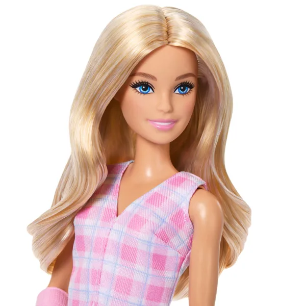 Barbie: Fashionista Amiche stilose bambola di moda in gesso con vestito a quadri rosa – Mattel immagine 4