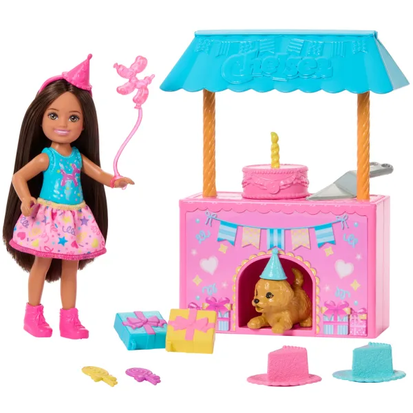Barbie: festa di compleanno di Chelsea con bambola e cucciolo – Mattel immagine 3