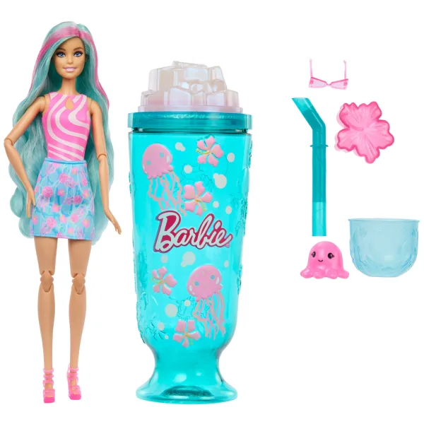 Barbie Reveal shaker profumato serie bambola con capelli turchesi e figura di medusa - Mattel immagine 2