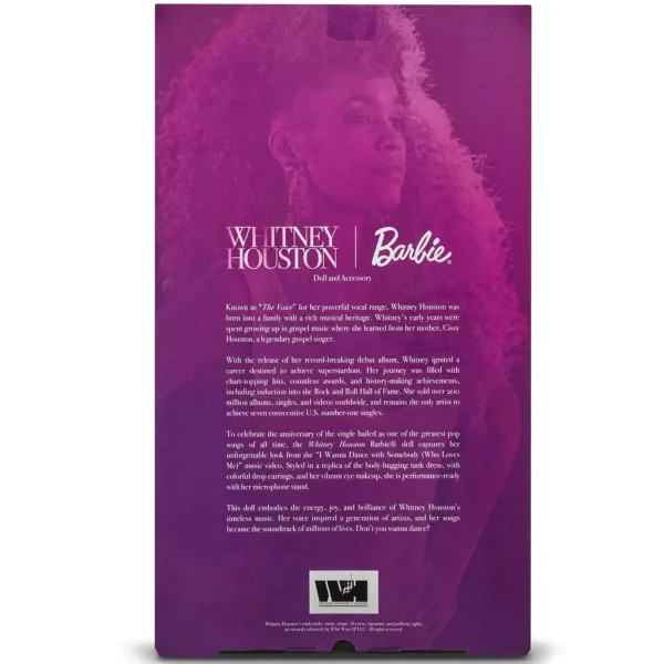 Barbie: Signature Whitney Houston bambola da collezione 33cm - Mattel immagine 6