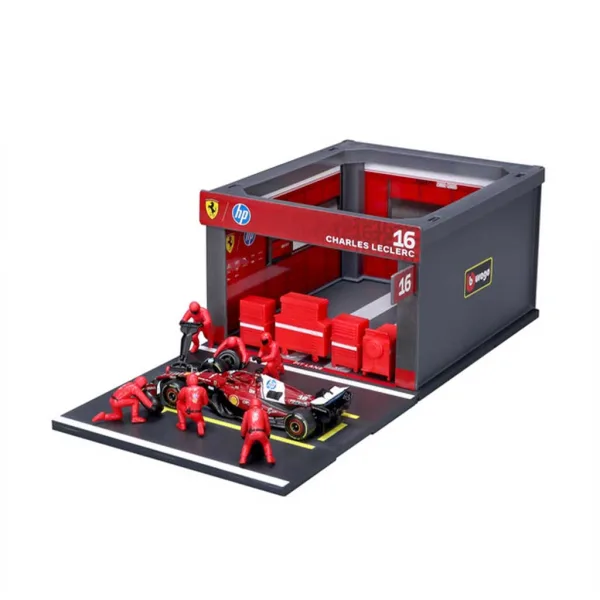 Bburago: Auto da corsa F1 - Ferrari SF-25 Pit / Charles Leclerc 1/43 immagine 2