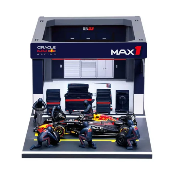 Bburago: Auto da corsa F1 - Red Bull RB21 Pit / Max Verstappen 1/43 immagine 2