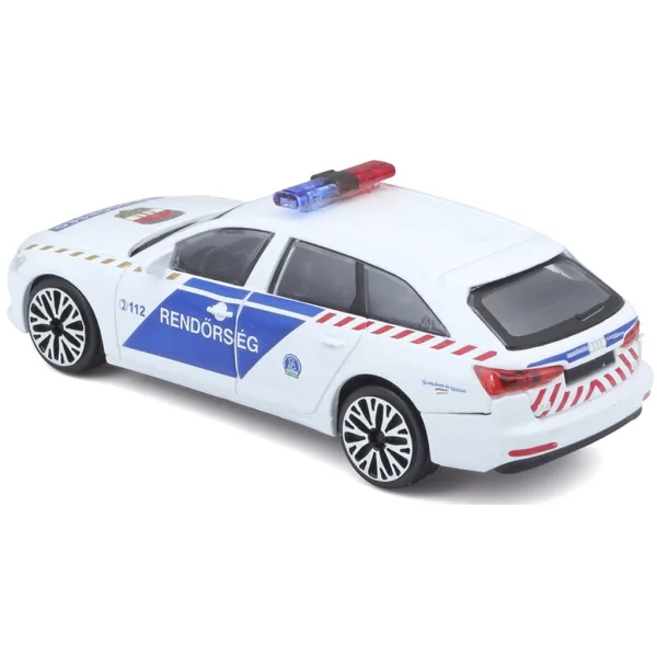 Bburago: Auto della Polizia Ungherese Audi A6 Avant 1:43 immagine 3