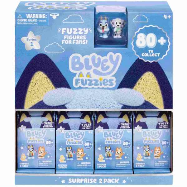 Bluey Fuzzies figurine a sorpresa set da 2 pezzi – diversi tipi 1 pezzo immagine 1