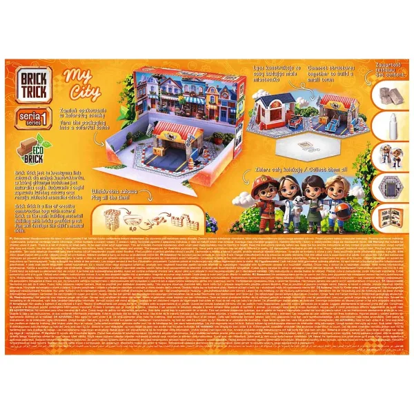 Brick Trick costruiamo con i mattoncini: My City Pit Stop gioco di costruzione da 50 pezzi - Trefl immagine 3