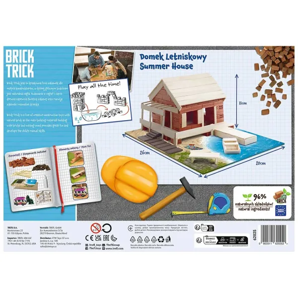 Brick Trick costruiamo con mattoncini: Casa estiva 120 pezzi gioco di costruzione - Trefl immagine 2