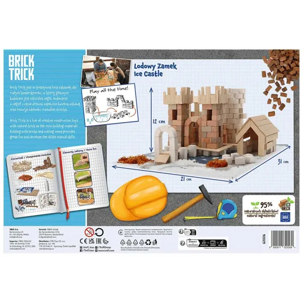 Brick Trick costruiamo con mattoncini: Castello di ghiaccio 300 pezzi gioco di costruzione - Trefl immagine 2