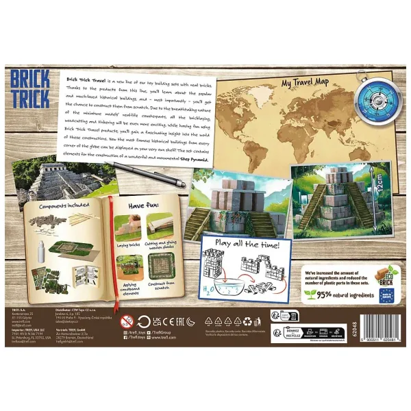 Brick Trick costruiamo con mattoncini: Piramide a gradoni 210 pezzi gioco di costruzione - Trefl immagine 2