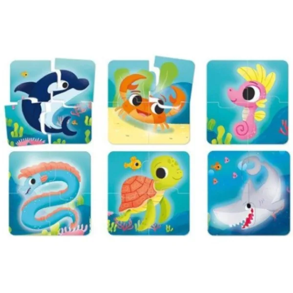 Carotina Baby: Puzzle di animali marini immagine 2
