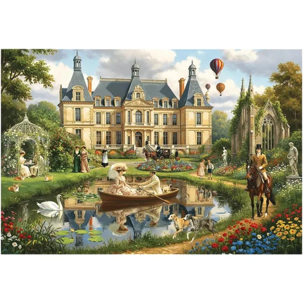 Castello sulla riva - puzzle da 1500 pezzi - Trefl immagine 2