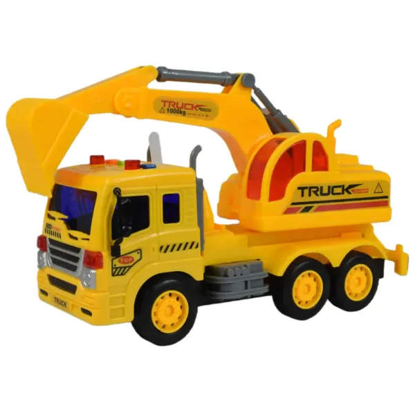 City Truck: Camion con benna con luce e suono 1/18 immagine 2