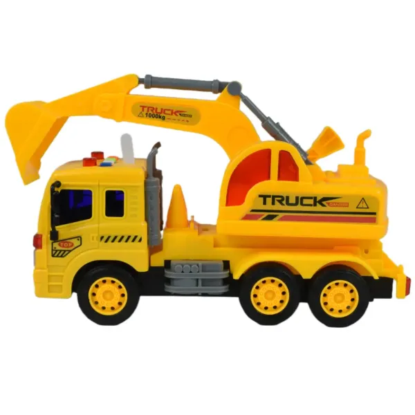 City Truck: Camion con benna con luce e suono 1/18 immagine 3
