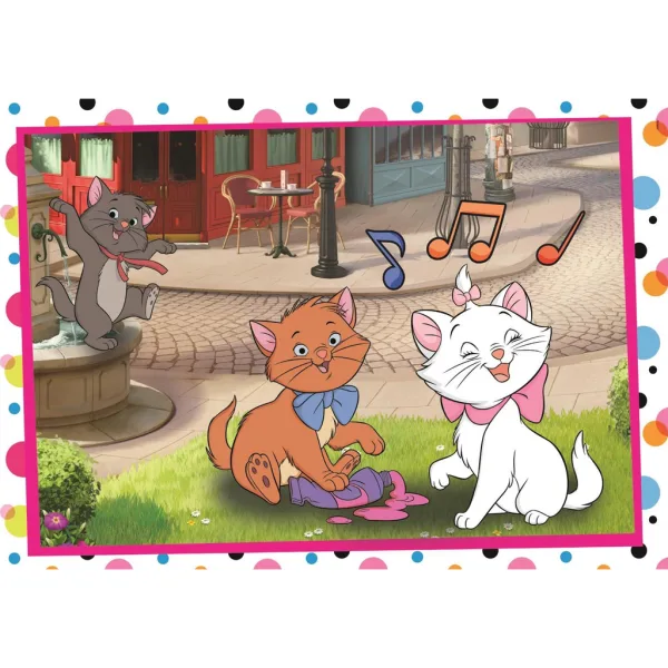 Disney Classici 101 Dalmata e Aristogatti puzzle Supercolor 2x60 pezzi - Clementoni immagine 2