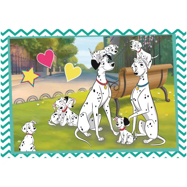 Disney Classici 101 Dalmata e Aristogatti puzzle Supercolor 2x60 pezzi - Clementoni immagine 3