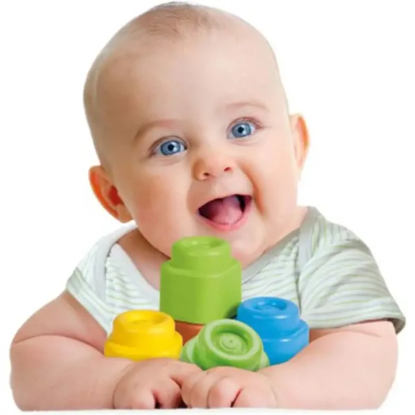 Clemmy: Blocchi da costruzione morbidi e colorati per bambini set da 40 pezzi - Clementoni immagine 2