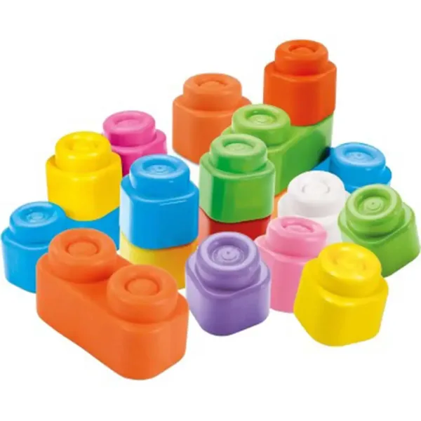 Clemmy: Blocchi da costruzione morbidi e colorati per bambini set da 40 pezzi - Clementoni immagine 3