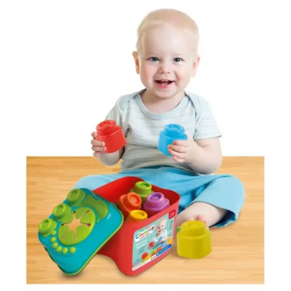 Clemmy Scatola sensoriale con mattoncini morbidi gioco educativo - Clementoni immagine 3