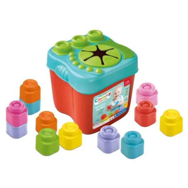 Clemmy Scatola sensoriale con mattoncini morbidi gioco educativo - Clementoni immagine 4