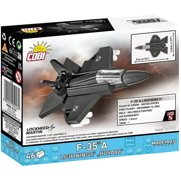 COBI: Forze Armate F-35A Lightning II "Husarz" gioco di costruzione (5926) immagine 4