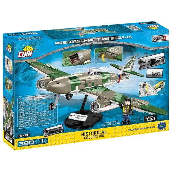 COBI: Gioco di costruzione aereo Messerschmitt Me 262 A-1a (5721) immagine 6