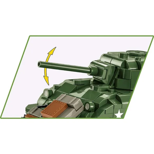 COBI: Gioco di costruzione carro armato M4A1 Sherman (3126) immagine 3