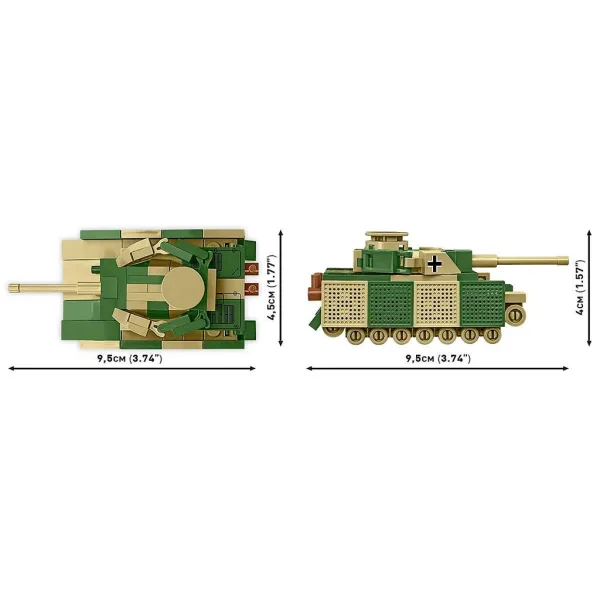 COBI: Panzer IV Ausf. J gioco di costruzione carro armato (3097) immagine 4