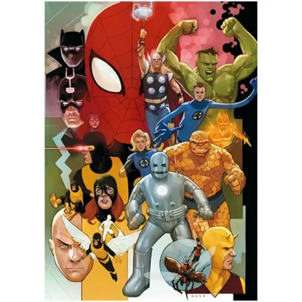 Collezione di Alta Qualità: Supereroi Marvel anni '80 puzzle premium HQC da 1000 pezzi 69x50cm - Clementoni immagine 2