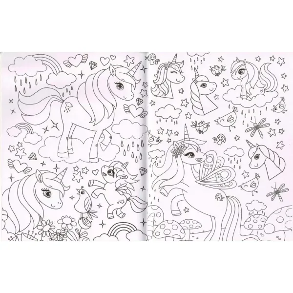 Colora con i diamanti - Unicorni immagine 2