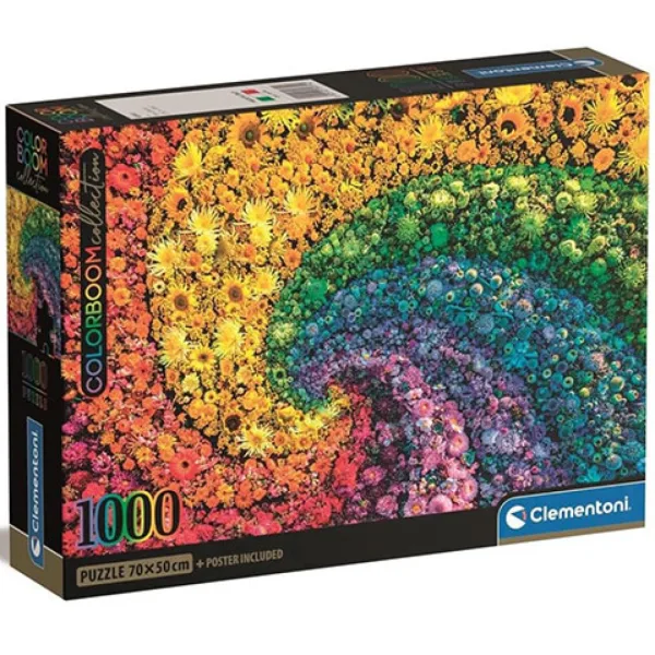 Colorboom Collection: Vortice di Fiori puzzle da 1000 pezzi - Clementoni immagine 1