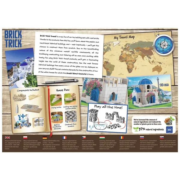 Costruisci con i mattoncini: Santorini gioco di costruzione da 210 pezzi - Trefl immagine 2
