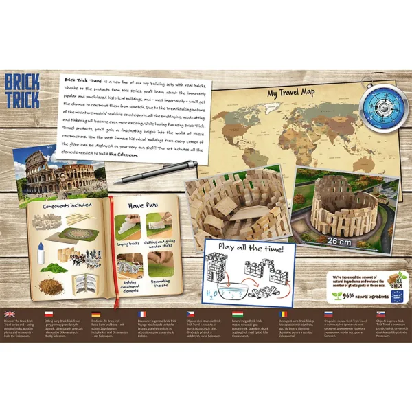 Costruisci il Colosseo con i mattoncini: gioco di costruzione da 450 pezzi - Trefl immagine 4