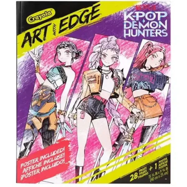 Crayola: Art With Edge - K-Pop Cacciatori di Demoni libro da colorare e poster immagine 1