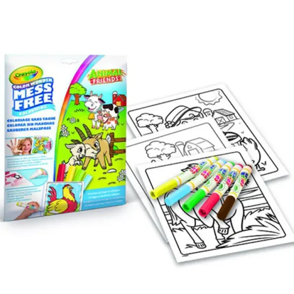 Crayola: Color Wonder Animali in fattoria libro da colorare senza macchie immagine 2
