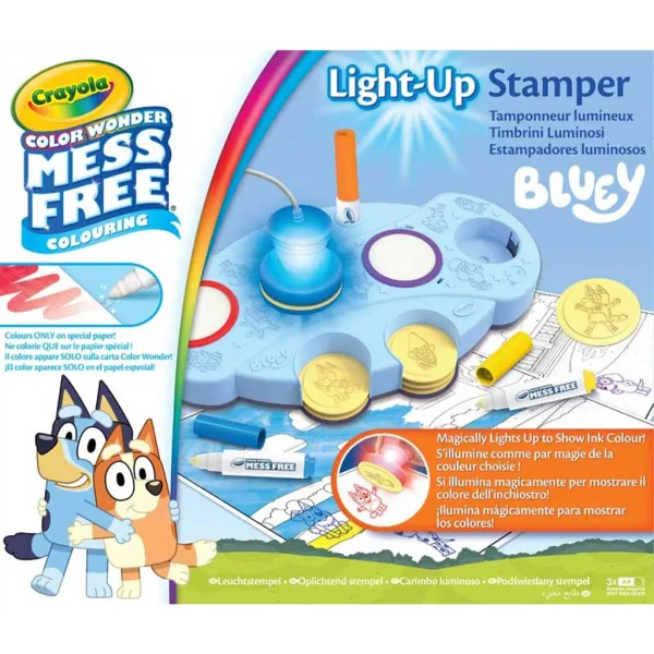 Crayola: Color Wonder Bluey Set di timbri magici luminosi immagine 1